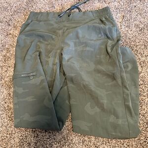 Green Camouflage Jogger scrub pants